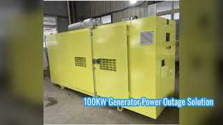 Tenaga Cadangan Generator Gas Alam 100KW