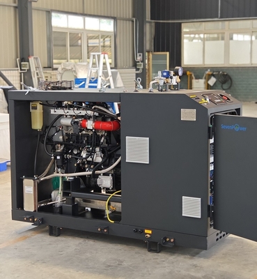 Harga bagus 20kw 25kva Gas Alam Metana Propana LPG Sistem CHP Mikro untuk Rumah Hotel Kantor ComAp Controller on line