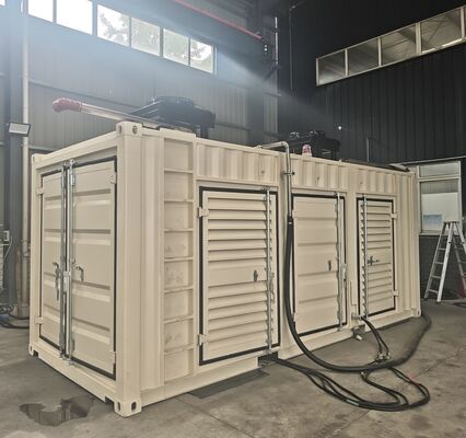 Harga bagus Tipe kontainer 120kW 150KVA Unit kogenerasi gas alam efisiensi tinggi rendah kebisingan on line