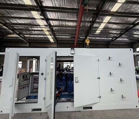 Harga bagus 400V Yuchai Engine Rainproof Soundproof Containerized Outdoor Silent Set Generator Gas Alam 400KW on line