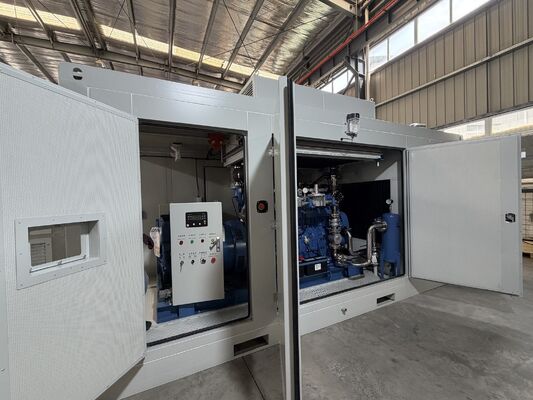 Harga bagus Yuchai Engine Rainproof Soundproof Containerized Outdoor Silent 300KW 400KVA 400KW 500KVA Gas Alam Genset Listrik on line