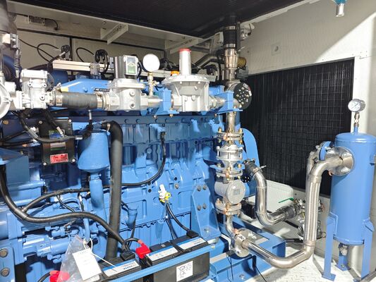 Harga bagus Genset Generator Gas Alam Wadah Kedap Suara Tahan Hujan Mesin Yuchai 400kw on line