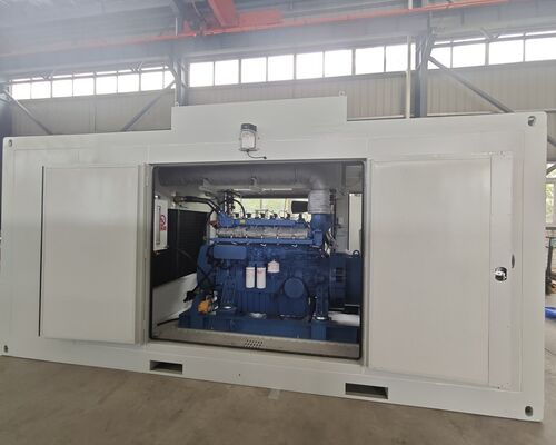 Harga bagus 300kw 400kVA 400kw 500kVA Yuchai Weichai Baudouin Mesin tahan hujan Kontainer tahan suara Outdoor Silent CNG Electric Gas Generator on line