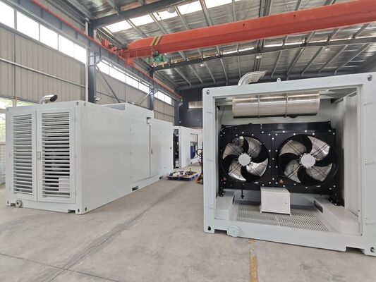 Harga bagus Set Generator Gas Alam Yuchai 400kw dengan Kontainer Kedap Suara Tahan Hujan on line