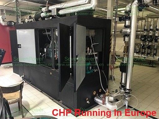 Harga bagus Electric Start 50Hz 200KW Natural Gas Cogeneration Plant on line